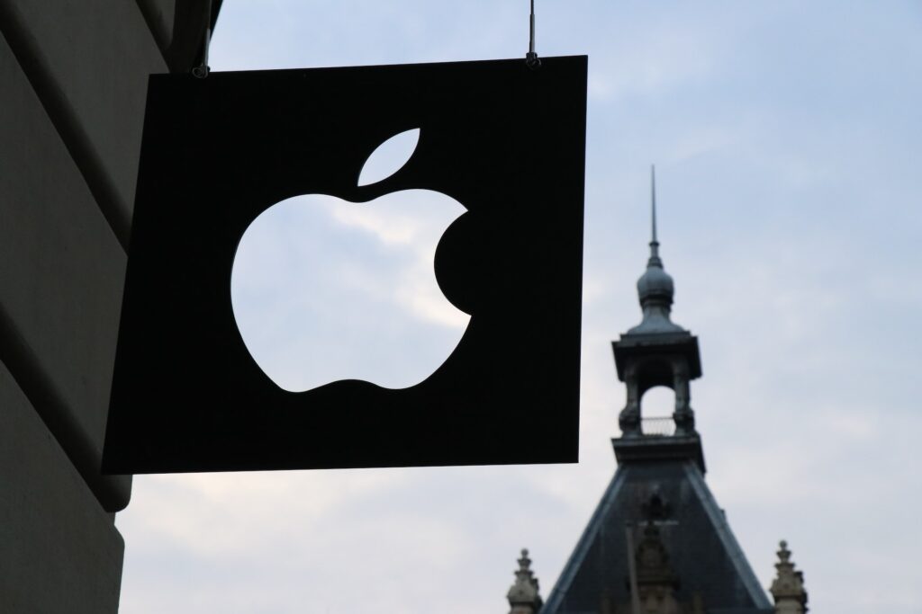 Apple Store logo i Amsterdam