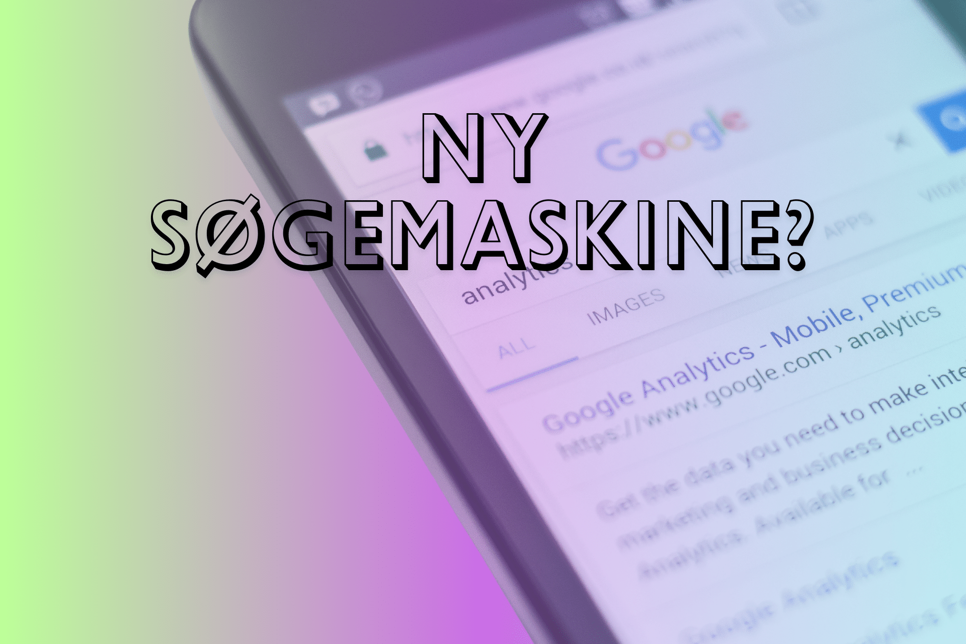 Billede af Google på en iPhone. Denne guide er til, hvis du vil skifte søgemaskine på din iPhone.