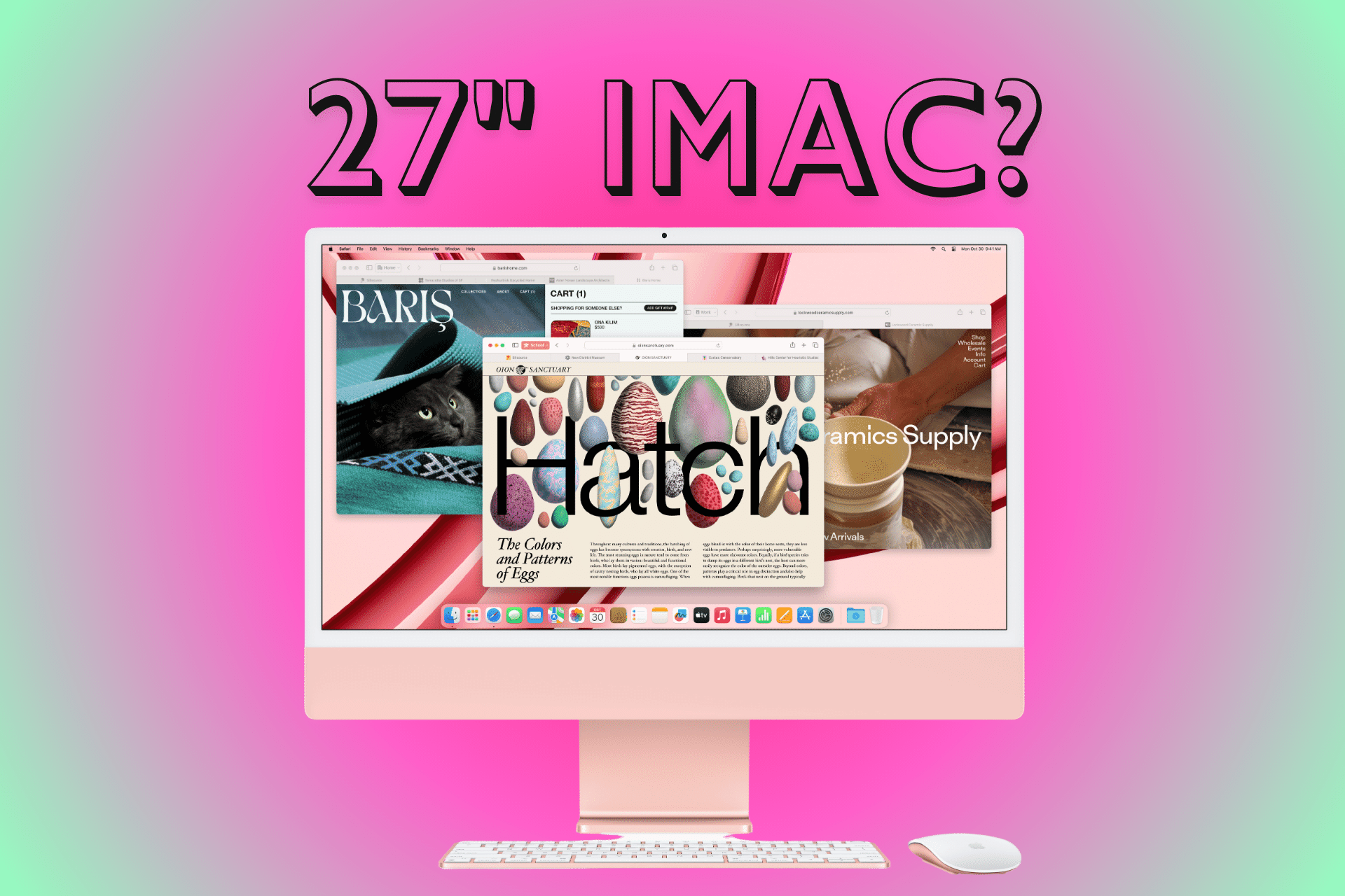 Nej, der kommer ikke en 27″ iMac, men måske en 30″ version!