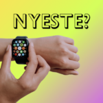 Grafik med teksten "Nyeste" og et Apple Watch på et håndled.