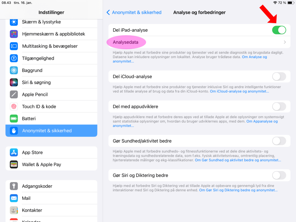 Trin 2: Sådan tjekker du din iPads batterikapacitet