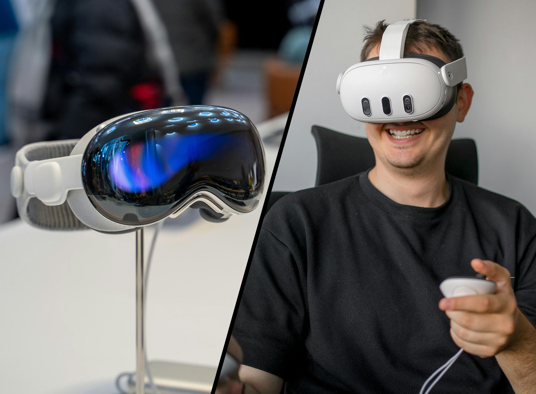 Apple Vision Pro vs. Meta Quest 3: Færre forskelle end ventet