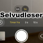 Menuindstillingen for at aktivere selvudløseren på iPhone.